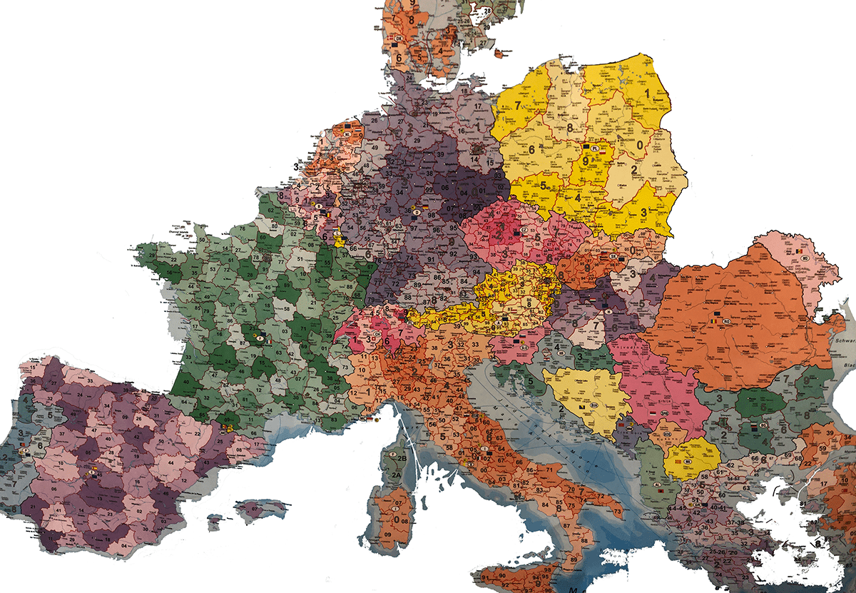 Европа по квадратам